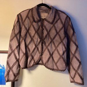 Double D Ranch Purple Suede Jacket